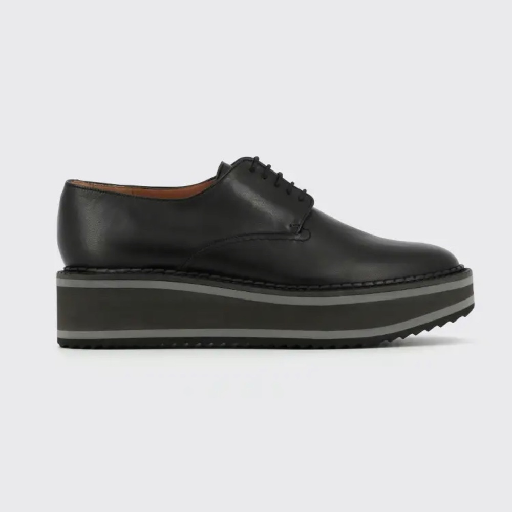 Robert Clergerie leather derby loafers. Size 37.5